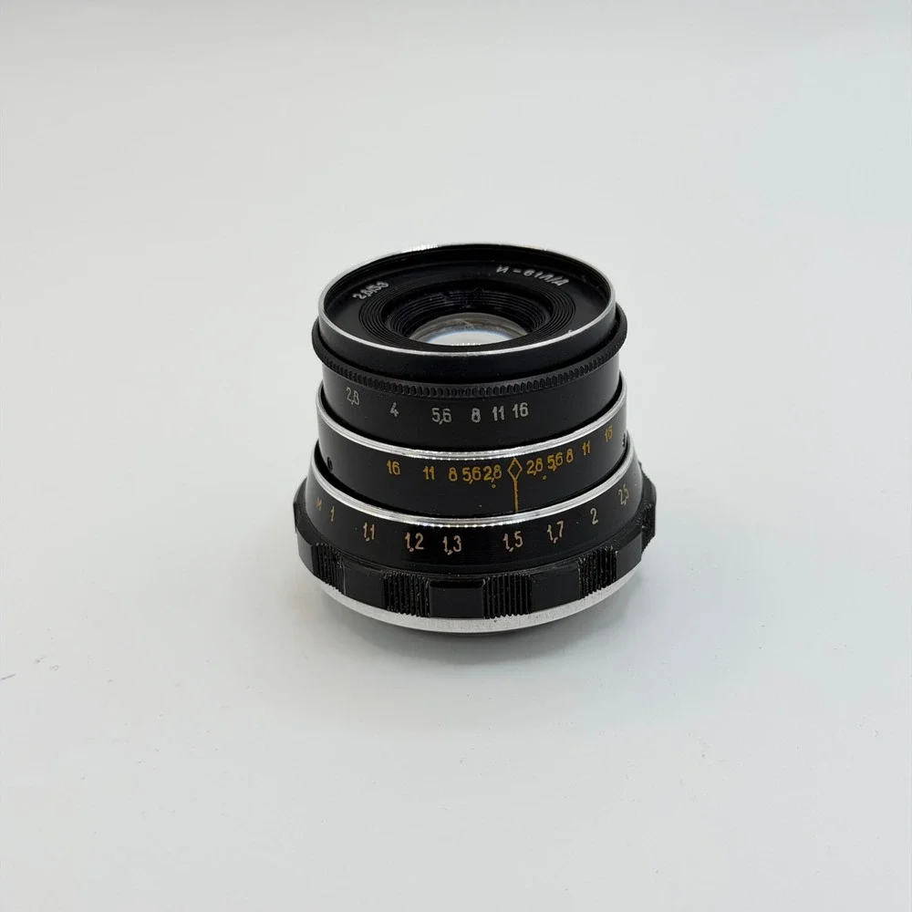 Industar-61 L/D 53mm f/2.8 Vintage Soviet M39 Rangefinder Lens Black 9096559